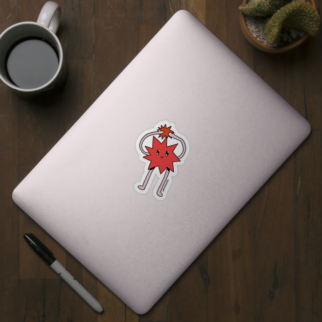 Silly Little Guy | Red Sticker Version by ghostieking